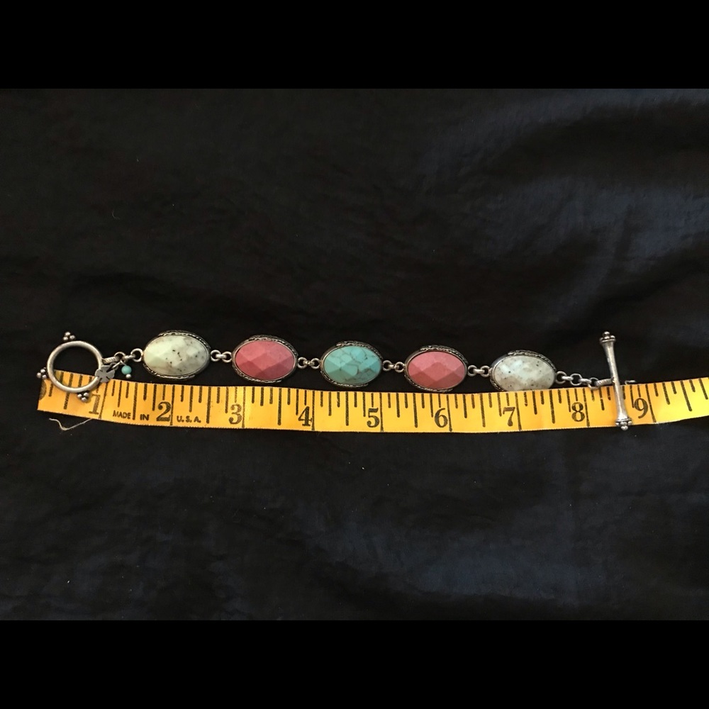 Pastel stone costume bracelet